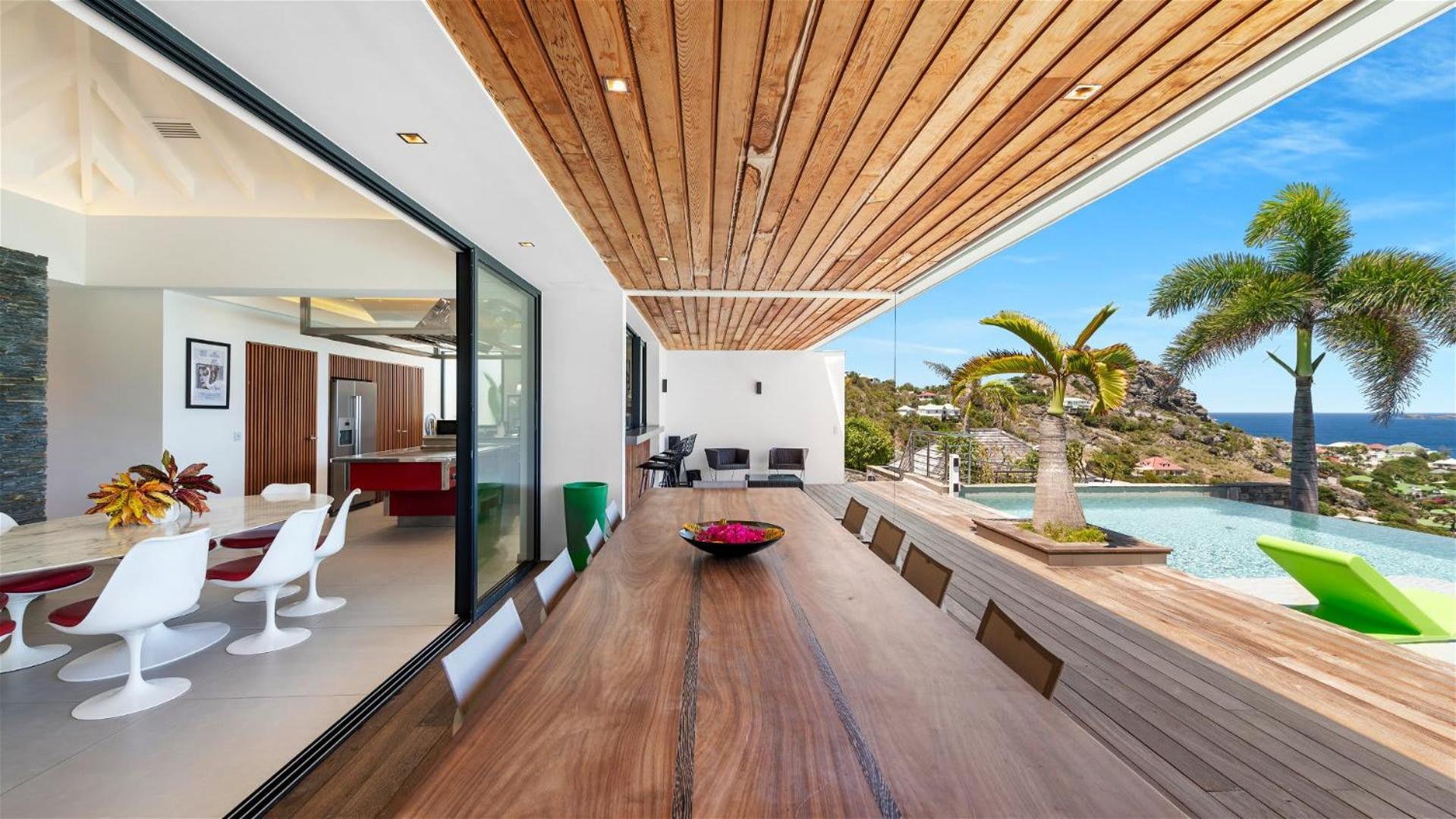 Architecture Jewel Set On A Hillside Vila St. Barthelemy Exterior foto