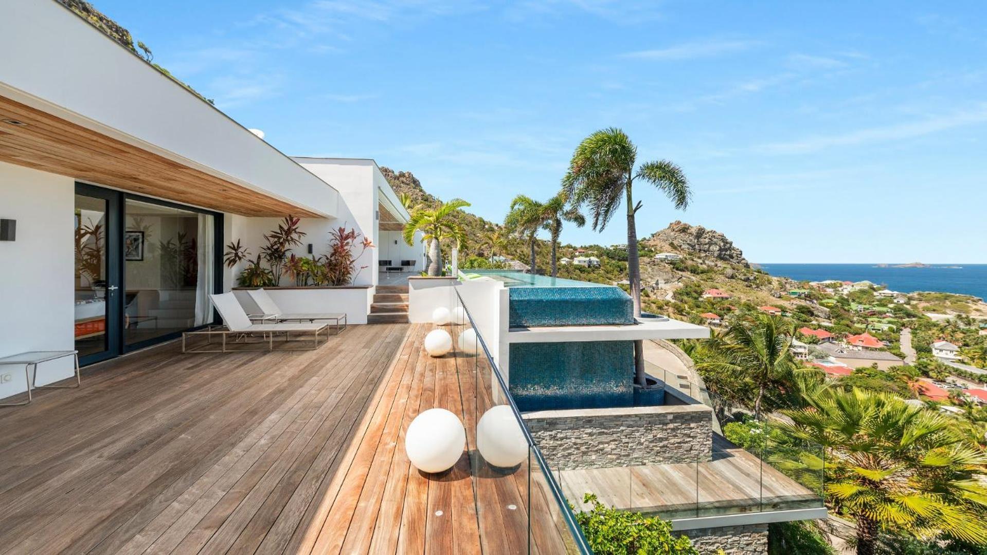 Architecture Jewel Set On A Hillside Vila St. Barthelemy Exterior foto