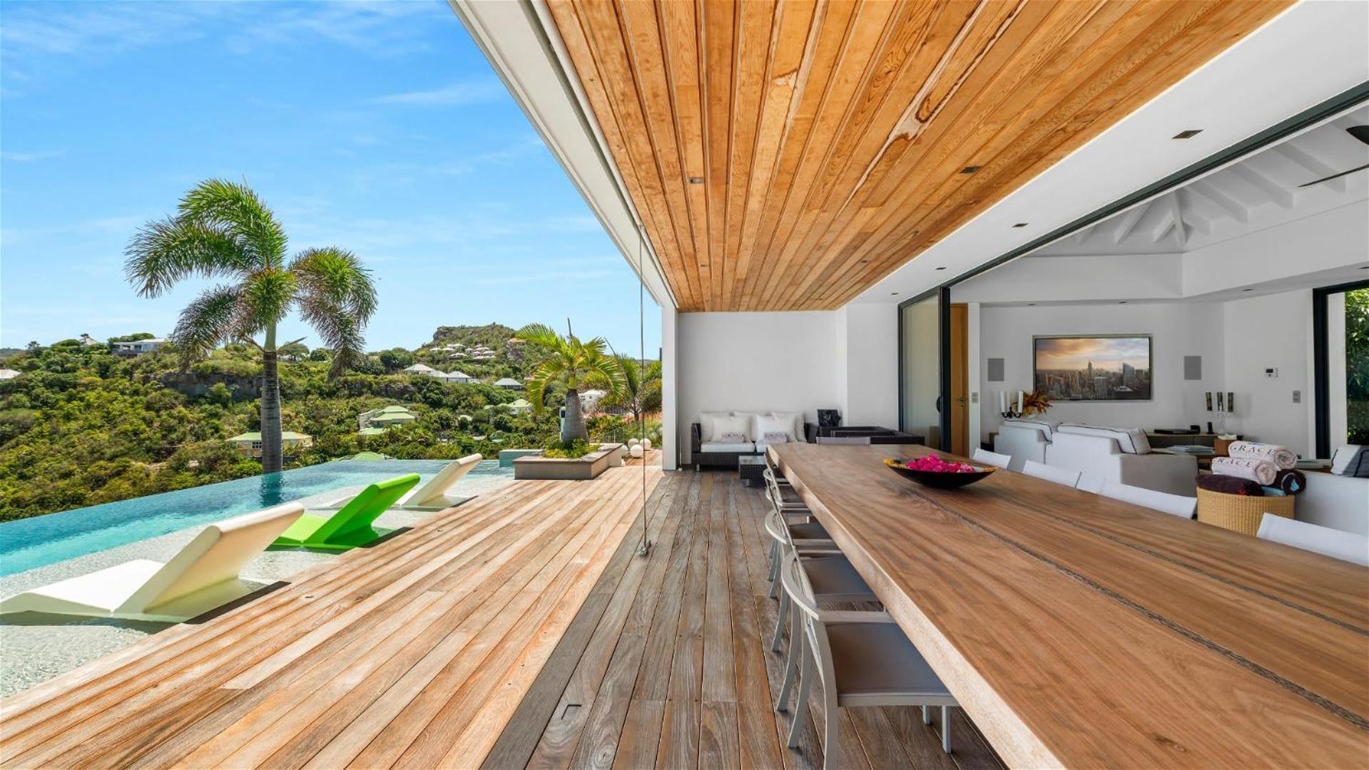 Architecture Jewel Set On A Hillside Vila St. Barthelemy Exterior foto