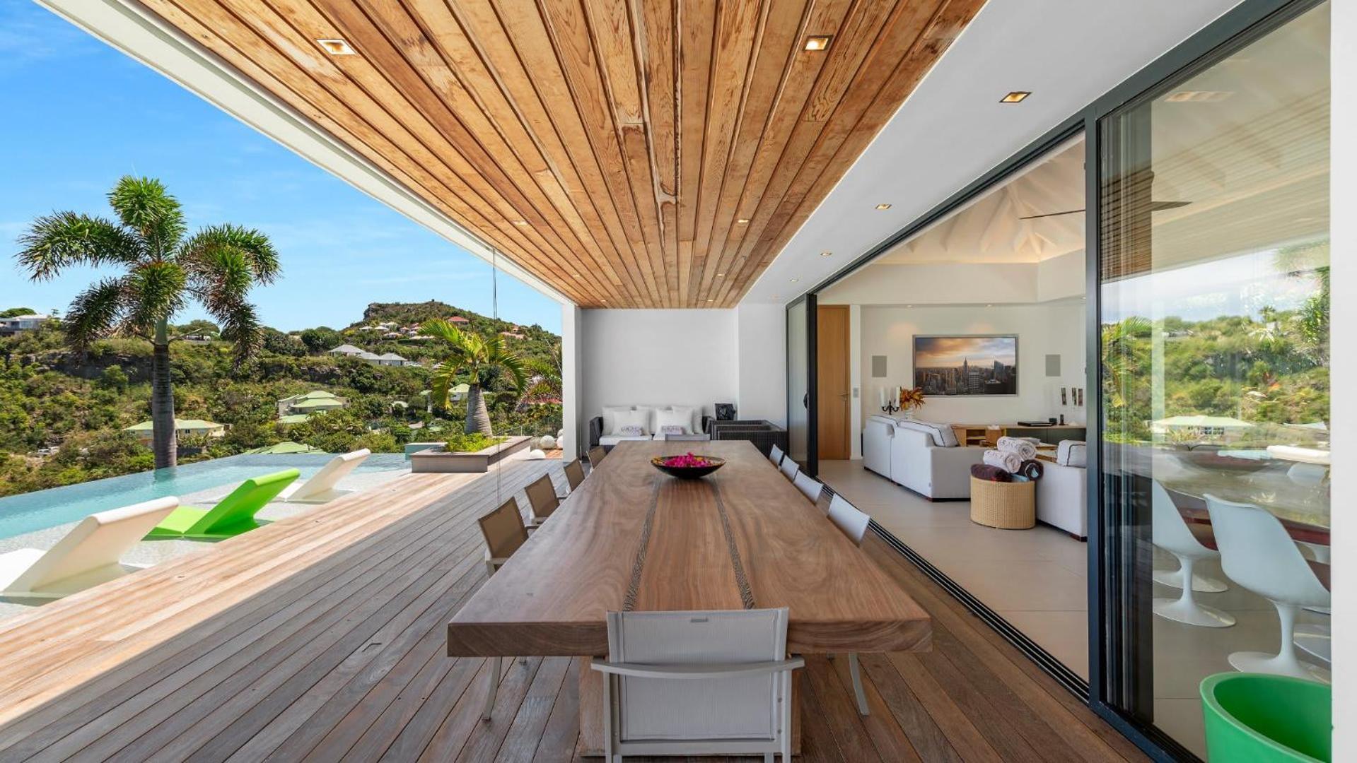 Architecture Jewel Set On A Hillside Vila St. Barthelemy Exterior foto