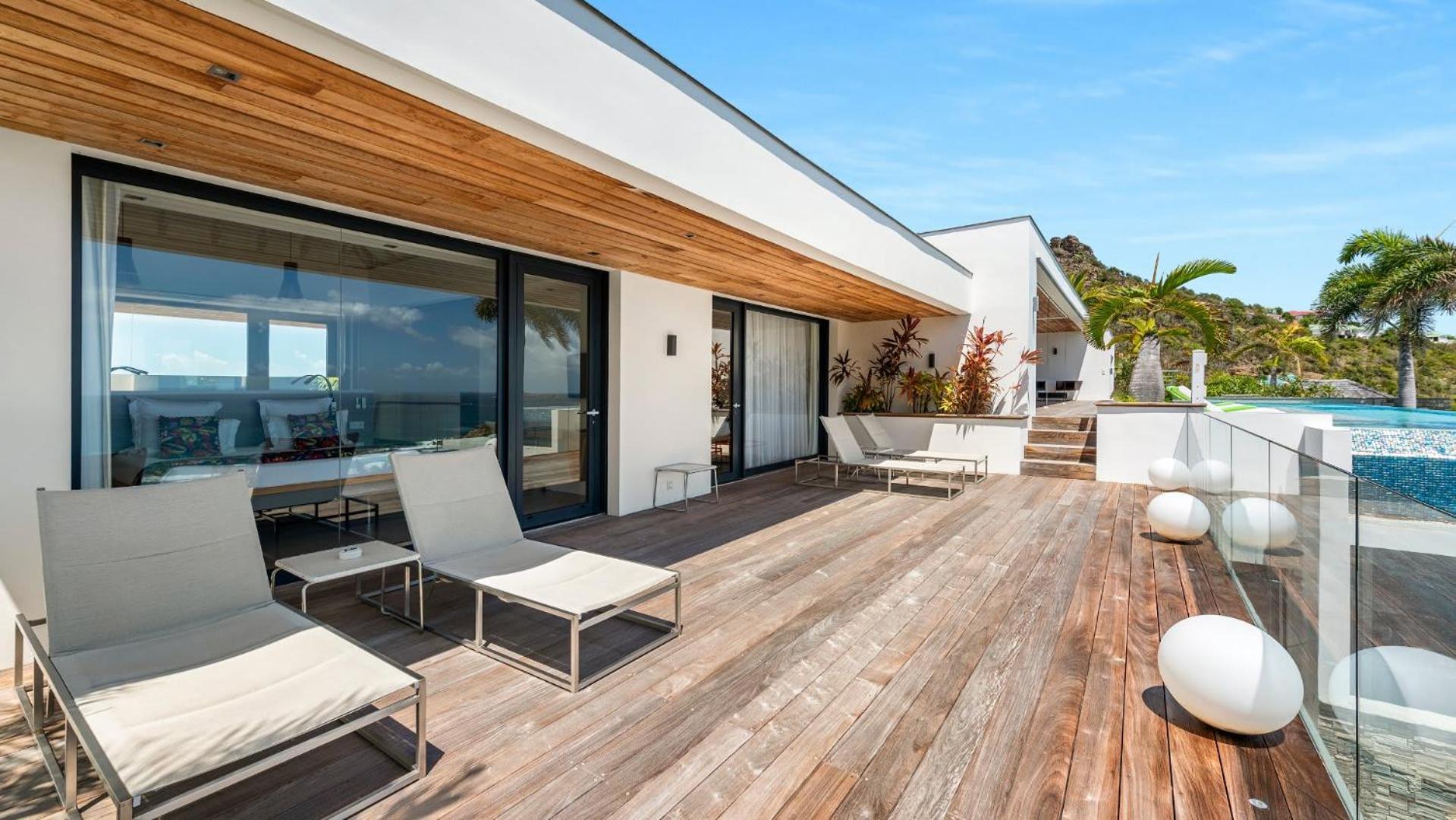 Architecture Jewel Set On A Hillside Vila St. Barthelemy Exterior foto